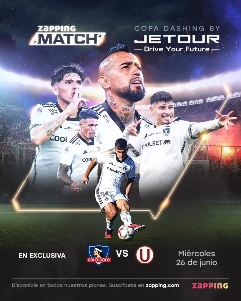 Zapping transmitirá amistoso de Colo Colo vs Universitario. (Foto: @Zapping_Chile)