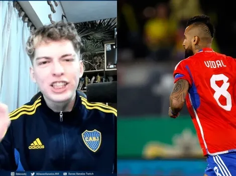 Davoo Xeneize defiende con uñas y dientes a Vidal y le cae con todo a sus detractores