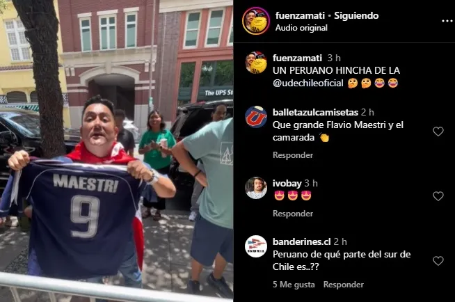 El hincha peruano que se reconoció de la U (Instagram)