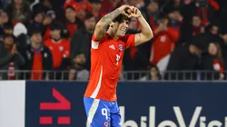 Víctor Dávila celebra su gol ante Paraguay en el último amistoso internacional.