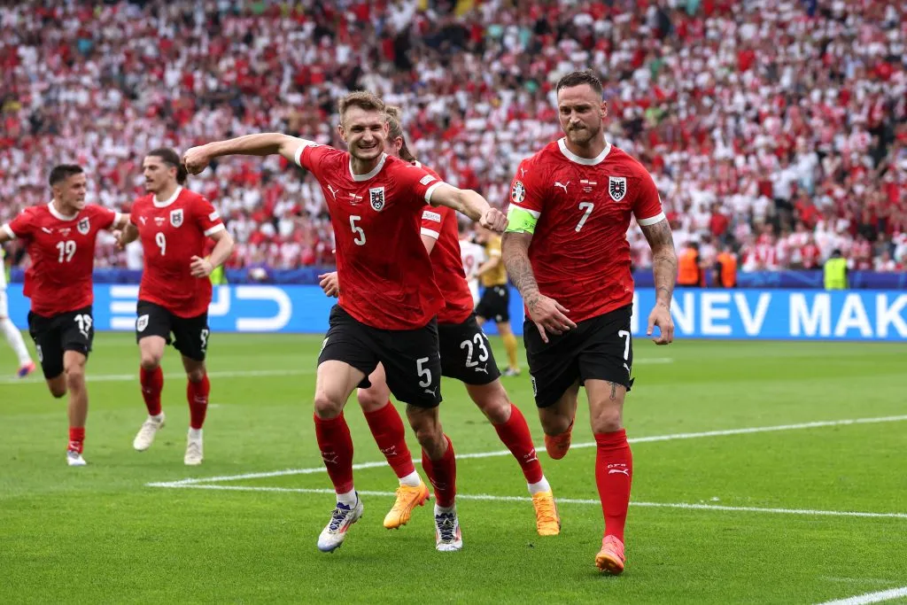 Marko Arnautovic anotó el 3-1 de Austria sobre Polonia en la Euro 2024. (Foto: Alex Livesey/Getty Images)