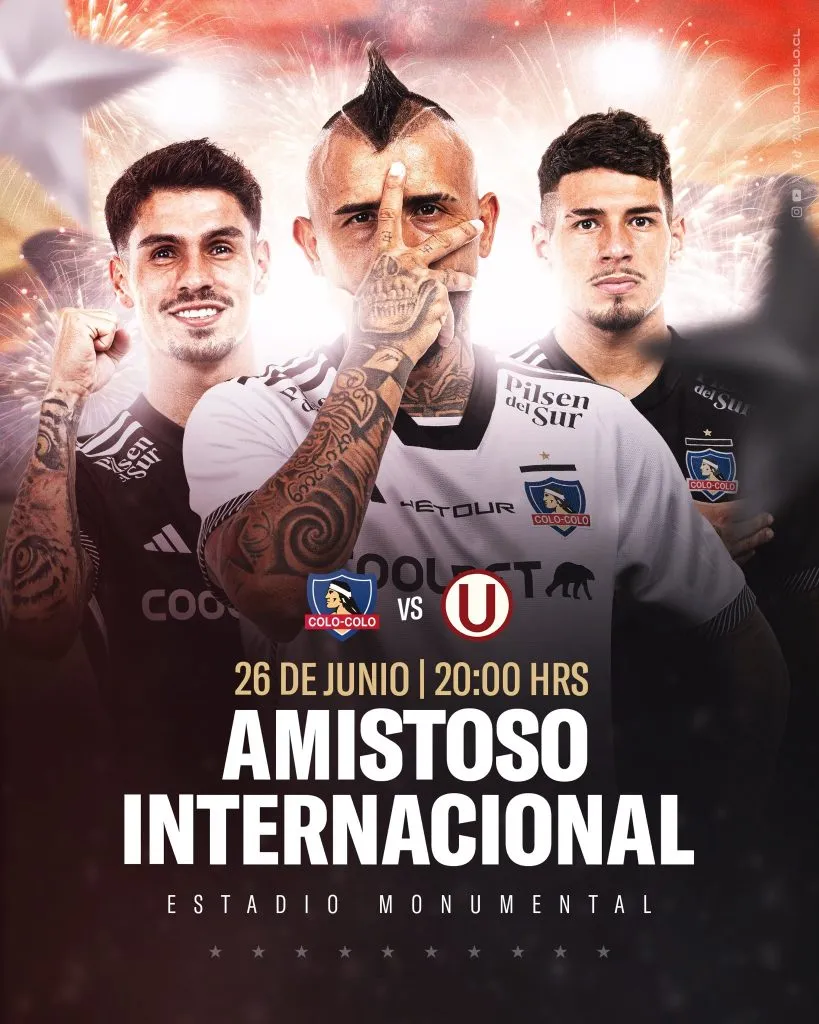 Amistoso confirmado de Colo Colo vs Universitario. (Foto: @ColoColo)