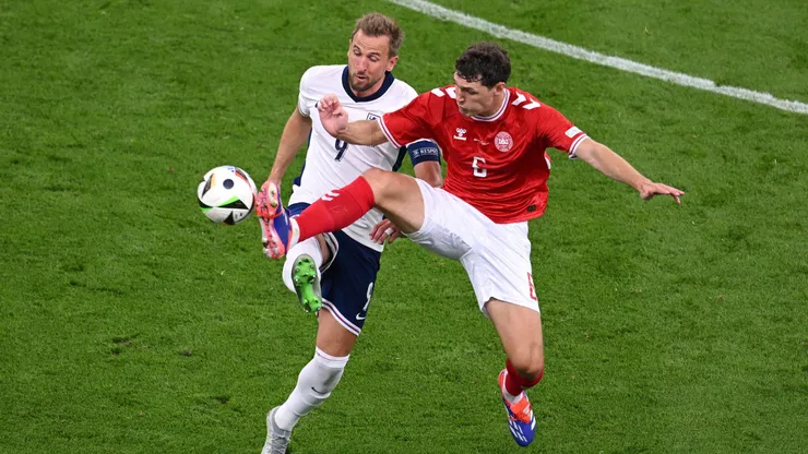 Inglaterra y Dinamarca igualaron a un tanto en la Eurocopa 2024