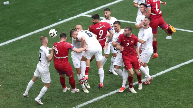 Eslovenia y Serbia igualaron a un tanto en la Eurocopa 2024