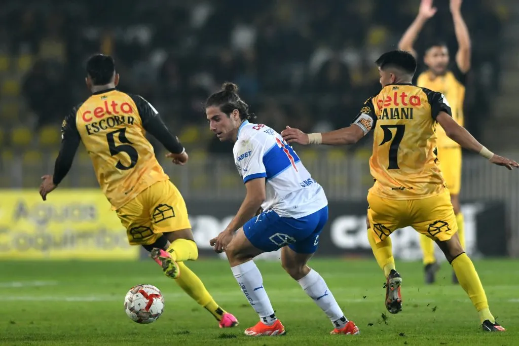 Clemente Montes en el partido de Universidad Católica vs Coquimbo Unido. (Foto: Photosport)