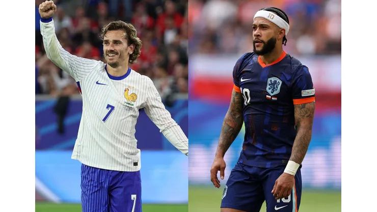 Francia y Países Bajos se disputan el liderato del Grupo D en la Eurocopa 2024. (Foto: Getty Images)
