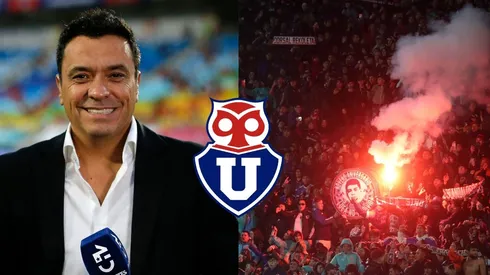 Los hinchas de la U celebraron bajo la lluvia un nuevo triunfo azul.