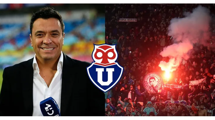 Los hinchas de la U celebraron bajo la lluvia un nuevo triunfo azul.