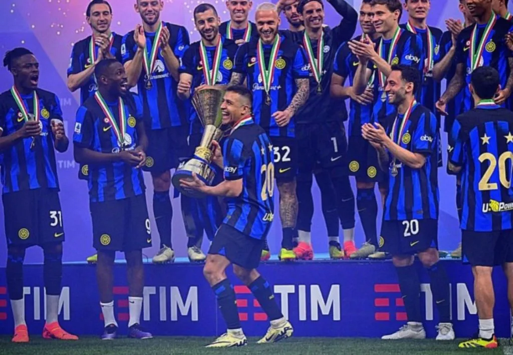 Alexis Sánchez fue campeón con el Inter de Milán en la última temporada.