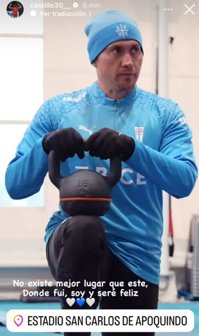 La historia que subió Castillo en Instagram | FOTO: Captura