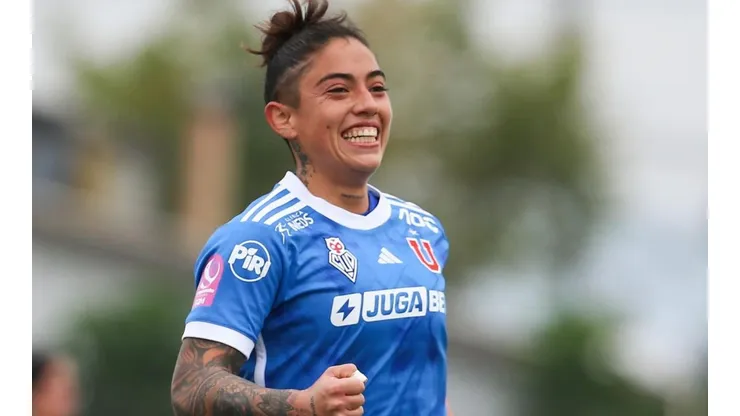Valentina Díaz marcó un doblete en el partido más reciente de Universidad de Chile. (Foto: Fútbol Femenino U. de Chile)