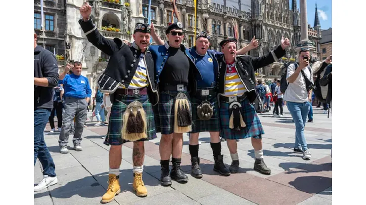 Hinchas de Escocia son furor en la Eurocopa 2024