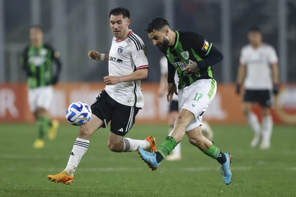 Gonzalo Mastriani en su visita a Colo Colo en el Estadio Monumental. (Foto: Felipe Zanca/Photosport)