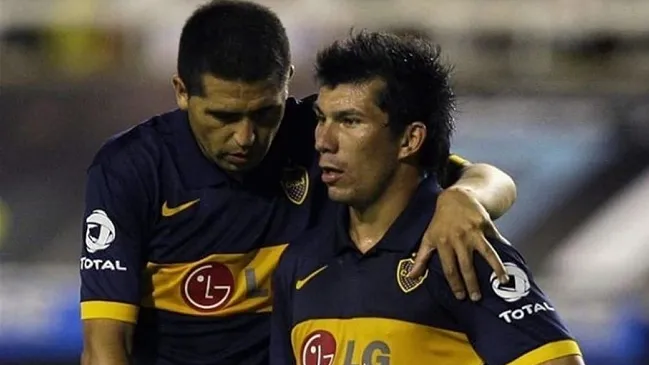 Riquelme y Medel compartieron camarín en Boca Juniors | FOTO: Archivo