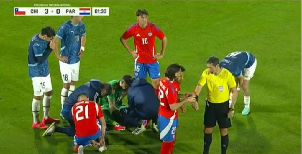 La transmisión de Chilevisión en triunfo de La Roja (Captura)