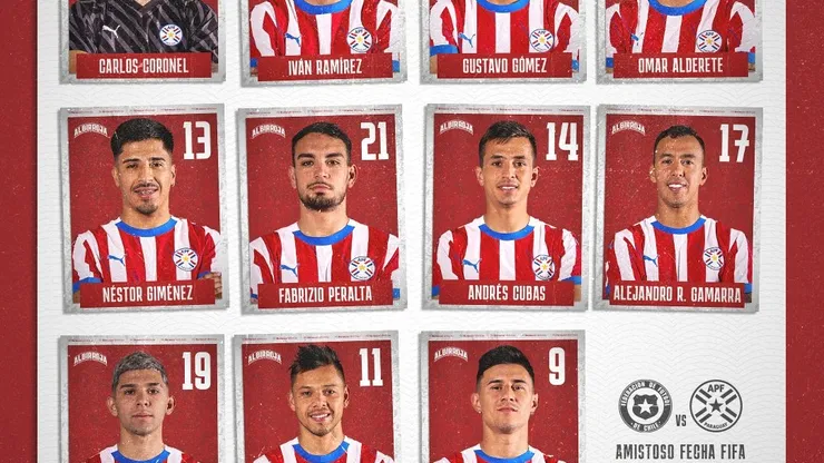 Paraguay tiene formación ante la Roja. (Foto: Albirroja)
