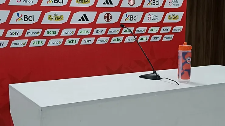 La sala de prensa del Estadio Nacional está preparada para el DT de la selección chilena
