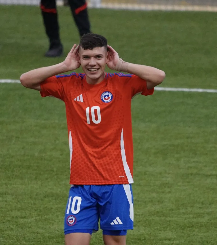 Arce celebrando su gol ante Australia (Bolavip)