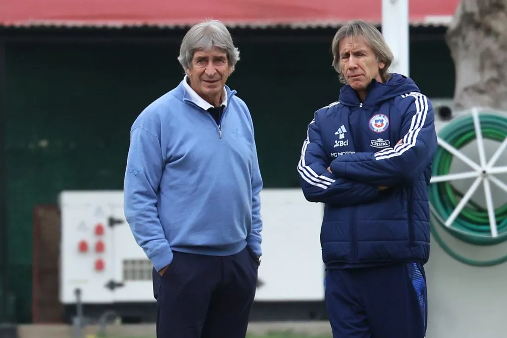 Pellegrini y Gareca juntos en Juan Pinto Durán | FOTO: Karin Pozo/Photosport