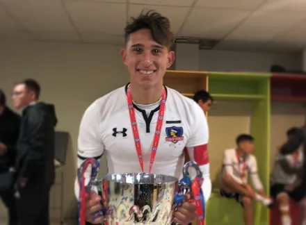 Matías Ferrari fue campeón y capitán en las inferiores de Colo Colo