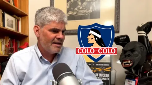 Guarello duro con jugador de Colo Colo.