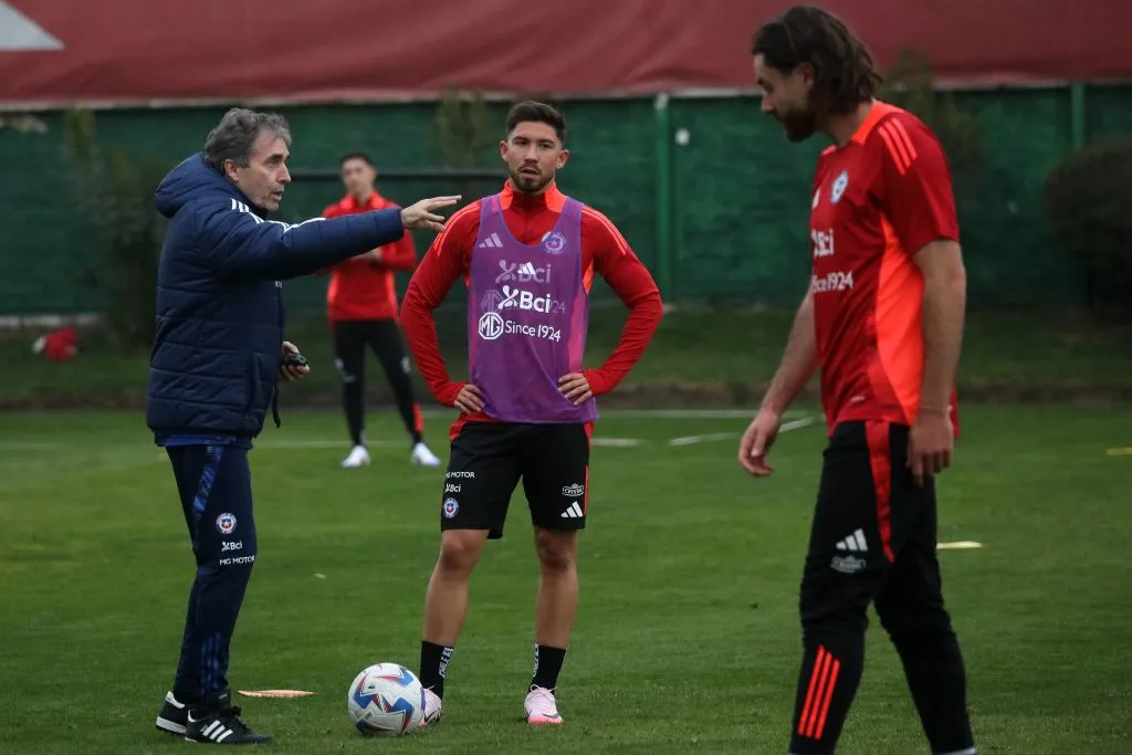 Loyola entrenando en Juan Pinto Durán con la Selección Chilena | FOTO: Javier Salvo/Photosport
