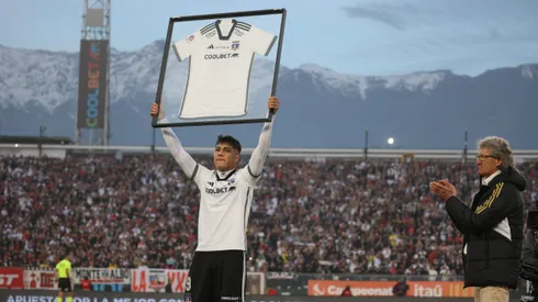Damián Pizarro fue homenajeado en el Estadio Monumental. (Foto: Dragomir Yankovic/Photosport)
