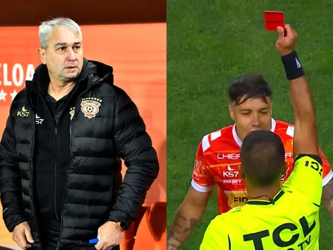 El feroz rayado de cancha de Dalcio Giovagnoli por expulsión de Bravo en Cobreloa