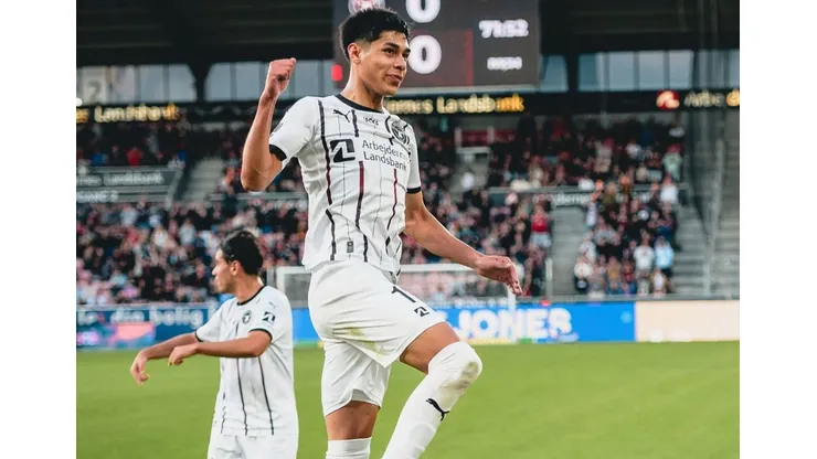Darío Osorio anotó un golazo para el FC Midtjylland en Champions League.