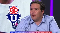 Cristián Caamaño le da en el suelo a este jugador de la U