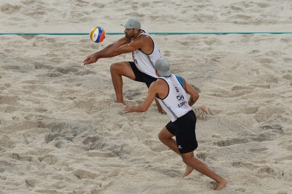 Marco y Esteban Grimalt cayeron en su debut en los Juegos Olímpicos de París 2024. (Foto de Cameron Spencer/Getty Images)