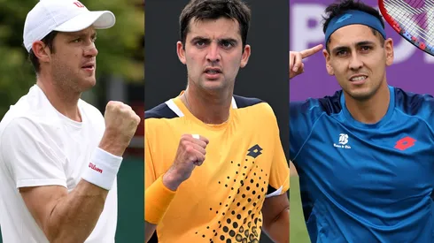 Nicolás Jarry, Tomás Barrios y Alejandro Tabilo debutarán en los Juegos Olímpicos. (Foto: Getty)