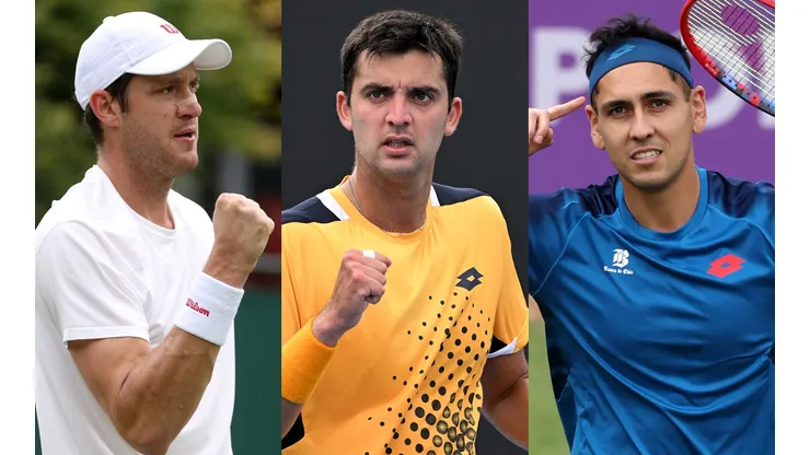Nicolás Jarry, Tomás Barrios y Alejandro Tabilo debutarán en los Juegos Olímpicos. (Foto: Getty)
