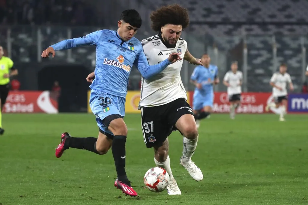 Maximiliano Falcón es una de las nueve bajas que tendrá Colo Colo ante O’Higgins. (Foto: Jonnathan Oyarzún/Photosport)