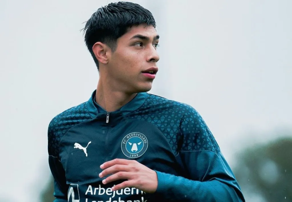 Darío Osorio tuvo un gran desempeño en el FC Midtjylland ante el Ferencváros. 