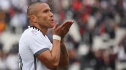 Leandro Benegas entrega sus primeras palabras como jugador de Unión Española. (Foto: Photosport)