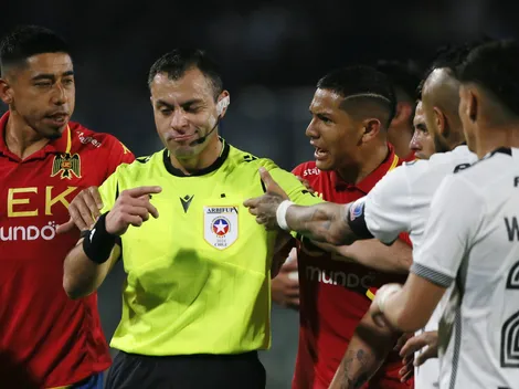 Figura de Unión Española enfurece contra el árbitro tras caer ante Colo Colo