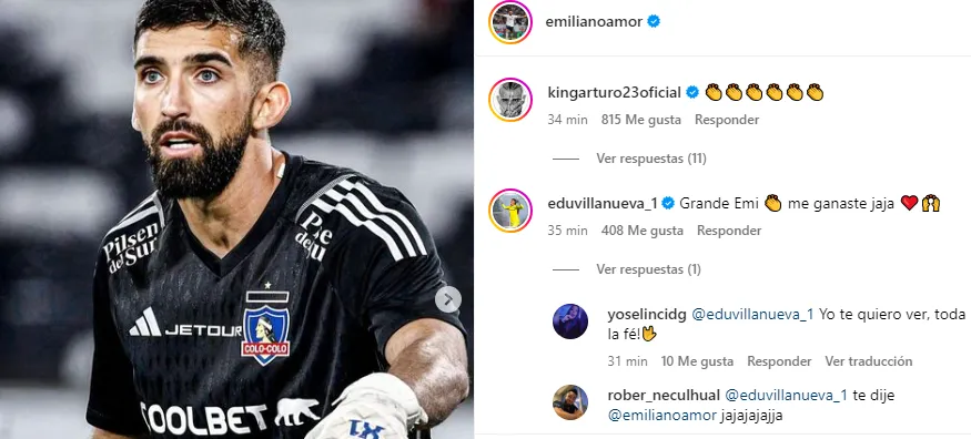 Así fue la reacción de Edu Villanueva al posteo de Emiliano Amor