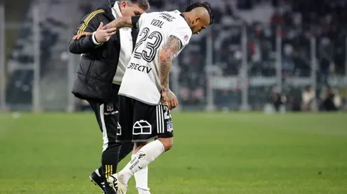 Arturo Vidal salió lesionado en el encuentro de Colo Colo
