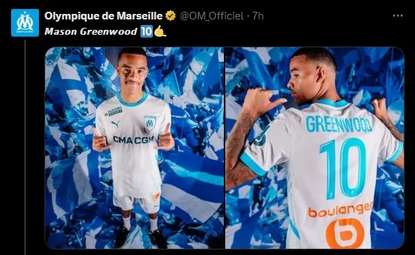 Greenwood al Marsella (Captura X)