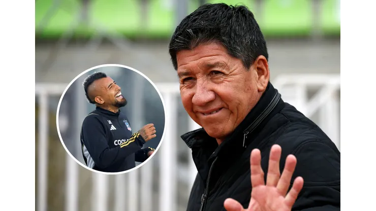 Jaime Vera y Arturo Vidal se reencontraron en el amistoso de Puerto Montt y Colo Colo. (Foto: Photosport)