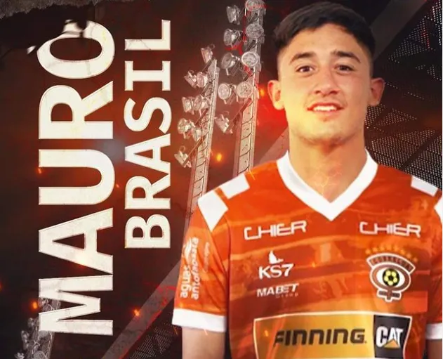 El afiche que anunciaba el fichaje de Mauro Brasil en Cobreloa | FOTO: Instagram