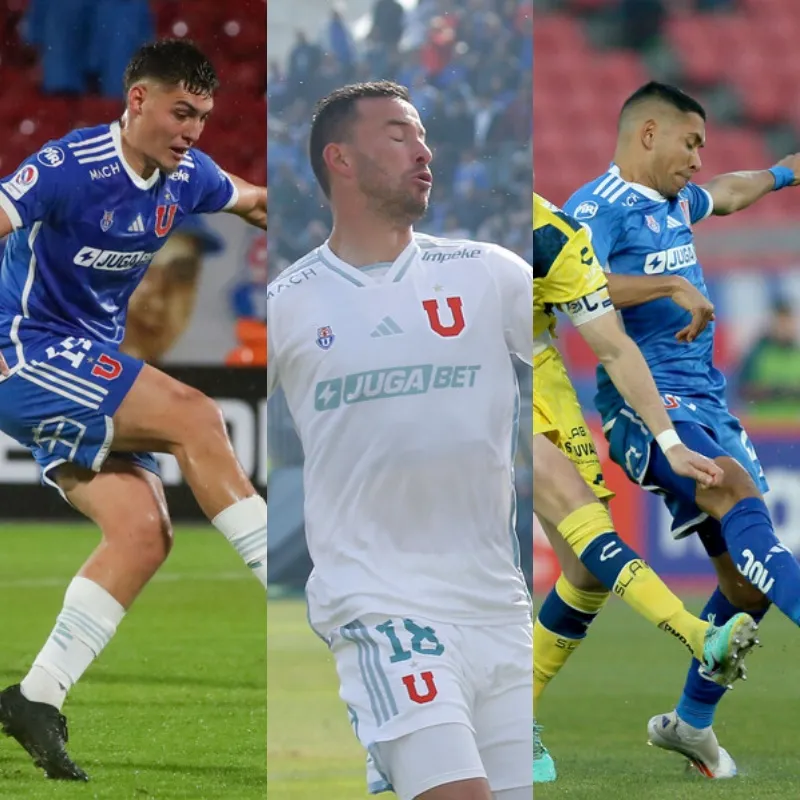 Muñoz, Pons y Palacios: Tres delanteros, de un mal presente en la U. Los azules requieren un 9 (Photosport)