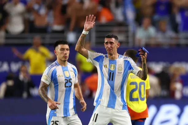 Ángel Di María de despidió de la albiceleste ganando una Copa América (Getty Images)