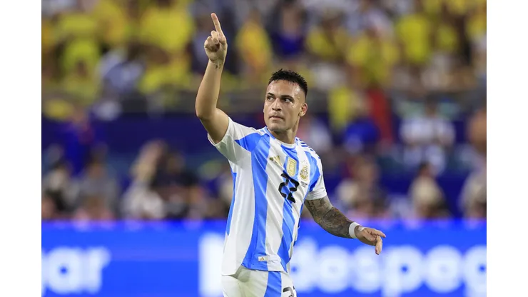 Lautaro Martínez le dio la 16 a Argentina en Copa América. (Foto: Buda Mendes/Getty Images)