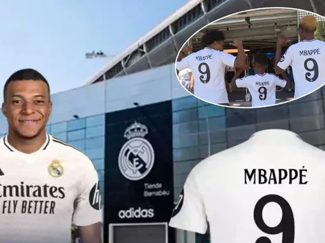 Locura por la camiseta de Kylian Mbappé del Real Madrid