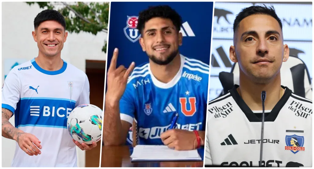 Los tres refuerzos que han sido oficializados en los equipos grandes | Foto: Photosport