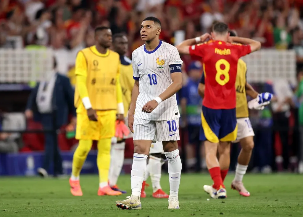 Kylian Mbappé se despidió del sueño de la Eurocopa. (Foto by Alex Grimm/Getty Images)