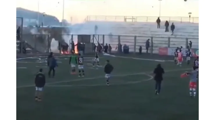 Naval vs Lota terminó con graves incidentes en el Estadio El Morro