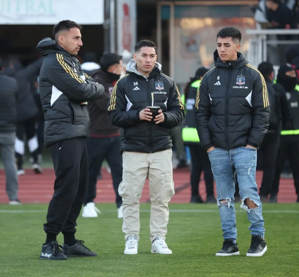 Javier Correa acompañó a Colo Colo en la visita a Deportes Santa Cruz en Curicó.